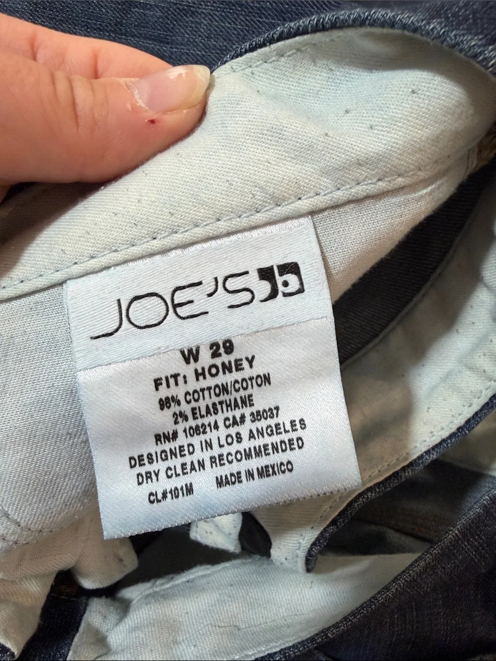 JOES Women’s HONEY Dark Blue Bootcut Jeans Retro Stretch 90s Y2K Grunge Size 29